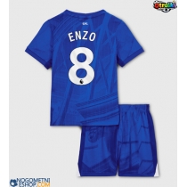 Otroški Nogometni dresi Chelsea Enzo Fernandez #8 Domači 2025-26 Kratek Rokav (+ Kratke hlače)